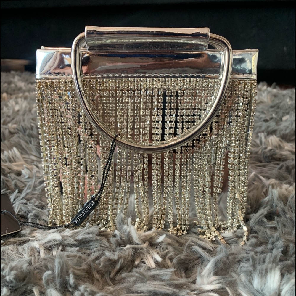BRAND NEW- Silver mini purse